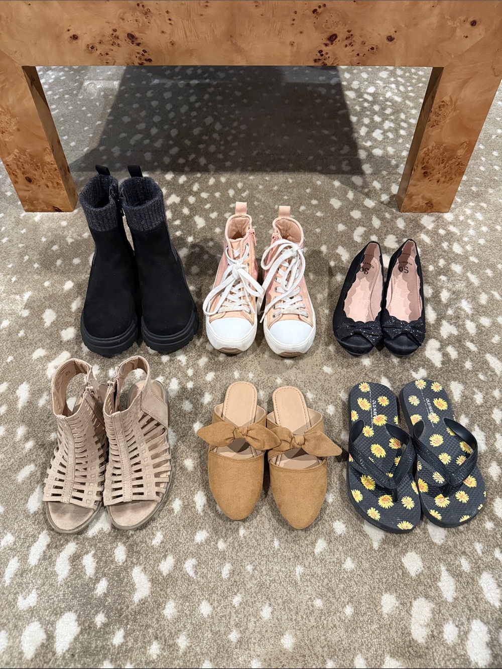 Bundle (6) Pairs of Girls Variety Shoes. Size 12/13